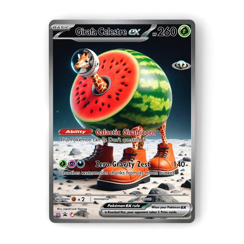 Italian Brainrot Pokemon - Custom Holographic Fan-Art Cards - Hilarious Affordable Gift for Meme & Pokemon Fans