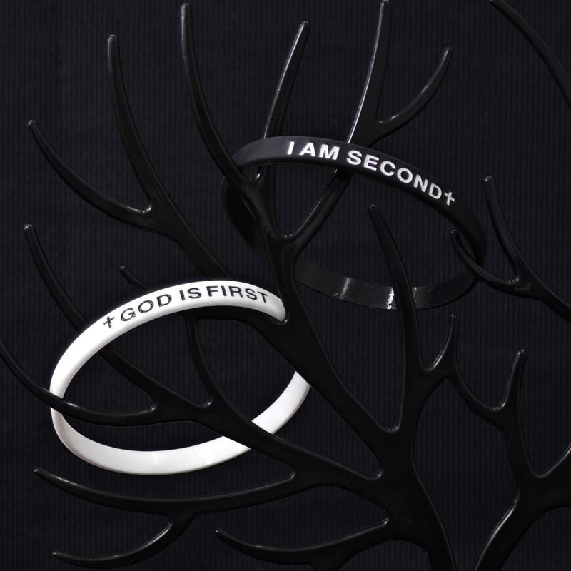 2-Packs-God IS FIRST BRACELET I AM SECOND Motivational Message Man BRACELET Thin Style Religious Easter Gifts Springtok
