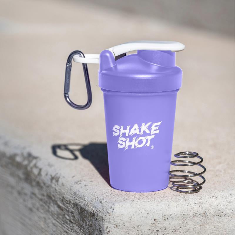Shake Shot Variety Packs 4 Oz Mini Pre-Workout & Supplement Bottle with Clip & Shaker Ball