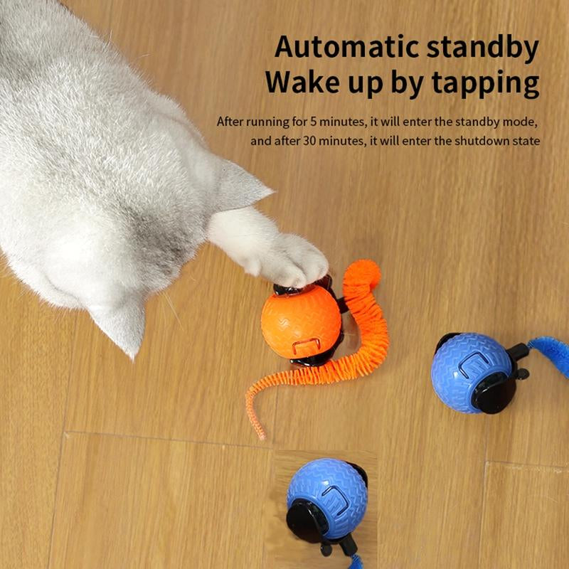 Smart Interactive Cat Ball Toy for Indoor Cats,Automatic Self-Moving Cats Dogs Ball with USB Charging,Obstacle Avoidance Smart Cat Toys for Keep Them Busy for Small/Medium/Large Cats Dogs Outdoor Pet Toy Rolling Cat Toys Smart Interactive Kitten