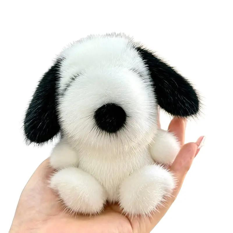 Puffy Shop Handmade Plush Cute Puppy Bag Charm Pendant Keychain Charms Soft Holiday Gift Handmade Pom Pom Keychain