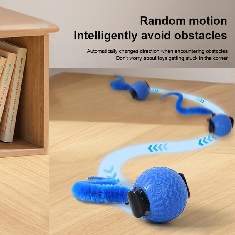 Smart Interactive Cat Ball Toy for Indoor Cats,Automatic Self-Moving Cats Dogs Ball with USB Charging,Obstacle Avoidance Smart Cat Toys for Keep Them Busy for Small/Medium/Large Cats Dogs Outdoor Pet Toy Rolling Cat Toys Smart Interactive Kitten