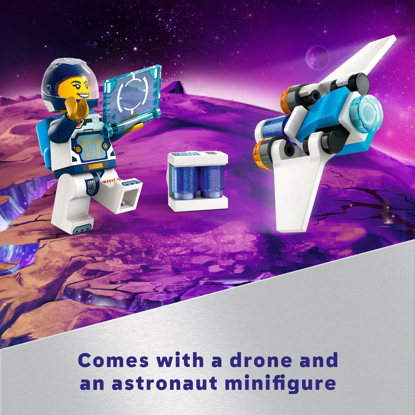 LEGO® City Nave Espacial Interestelar para armar un Cohete Espacial de colección; los niños exploradores podrán planear su Propio Viaje a Marte o a Cualquier Lugar a Donde Llegue su imaginación 60430