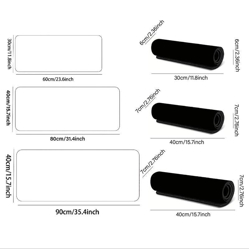 Ocean Wave & Racing Car Pattern Mouse Pad, 1 Count Large Gaming Desk Mat with Non-Slip Rubber Base, Keyboard Accessories, Large Desk Mouse Pad, Perfect for E-Sports and Office Use, Anime Mousepad