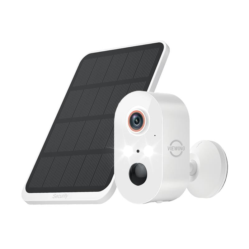 Viewing Solar Surveillance Camera 1080P 2K IP65 Weatherproof Mini Camera Wifi Bluetooth Outdoor Nightvision with People and Motion Detection
