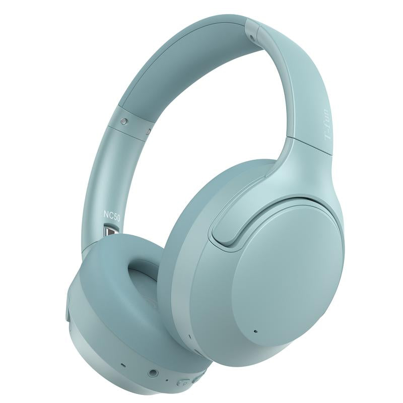 T-Fun NC50 Hybrid ANC Wireless Headphones, Built-In Mic, Low Latency,Be Aware of Safety Mode,Custom EQ, Over-Ear, Android/Iphone