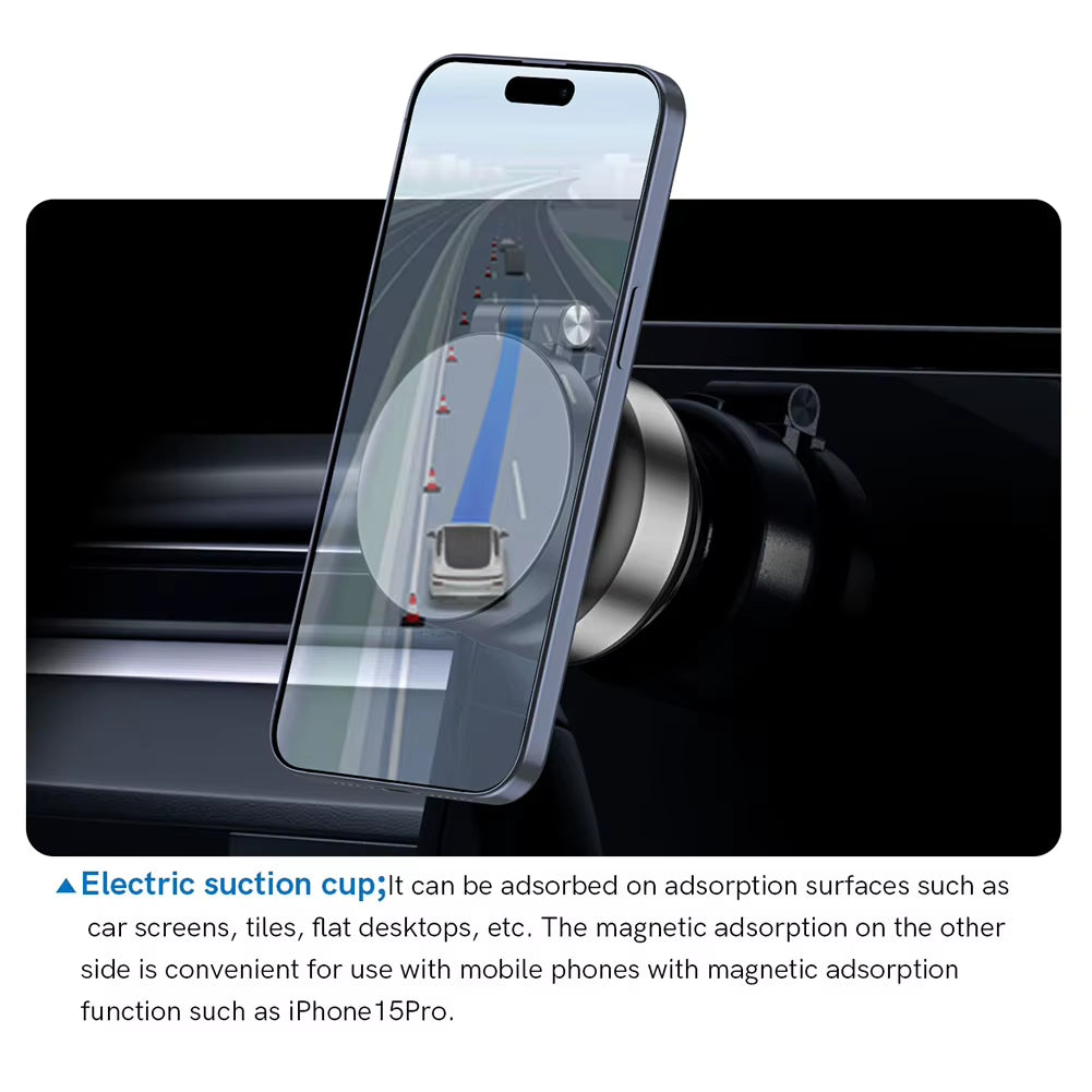 Magnetic Suction Cup Phone Mount for Iphone 16 15 14 13 12 Pro Max plus Mini Magnetic Phone Holder for Car/Mirror/Smooth Surface
