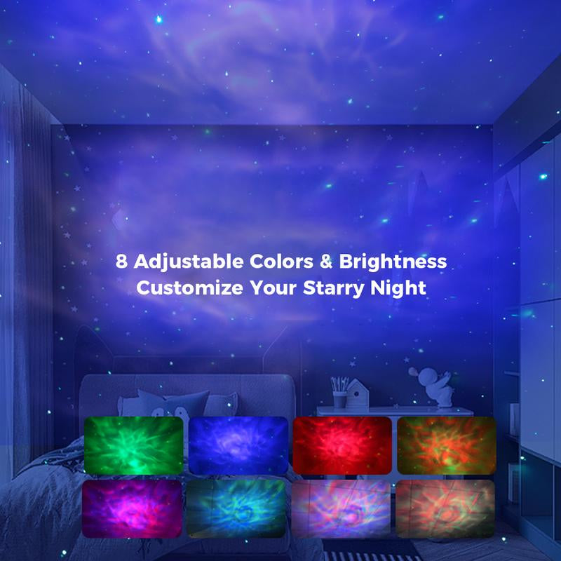 Galaxy Star Projector – Night Light with Remote, 8 Lighting Modes, Perfect for Bedroom & Kids' Room Decor