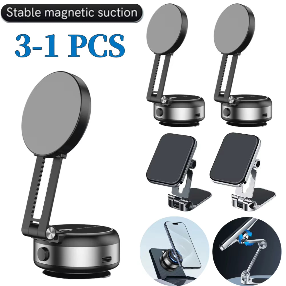 Magnetic Suction Cup Phone Mount for Iphone 16 15 14 13 12 Pro Max plus Mini Magnetic Phone Holder for Car/Mirror/Smooth Surface