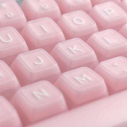 ULTRAEQUIP White Jade Keycaps 160 Keys Double Shot PBT Keycaps RSA Profile Translucent Shine through Keycaps Custom Keycap Set with Split/ 7U Spacebar for Alice/ 61/64/68/84/87/100/104/108 Mechanical Keyboard