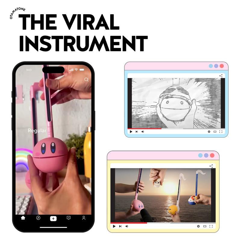 Otamatone Regular Sweets [Mint] - Japanese Musical Instrument Electronic Synthesizer - Maywa Denki Studio - Fun Gift for Children, Teens, Adults