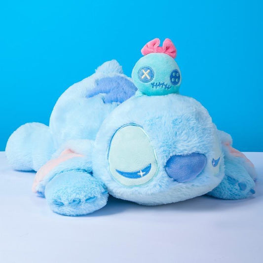 Dreamy Planet Series: 16 - Inch Stitch and Companion Plush Dolls in Lounge Pose - Perfect for Bedroom, Sofa, and Cuddling Stuffed Toys Huggable