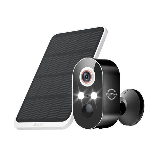 Viewing Solar Surveillance Camera 1080P 2K IP65 Weatherproof Mini Camera Wifi Bluetooth Outdoor Nightvision with People and Motion Detection