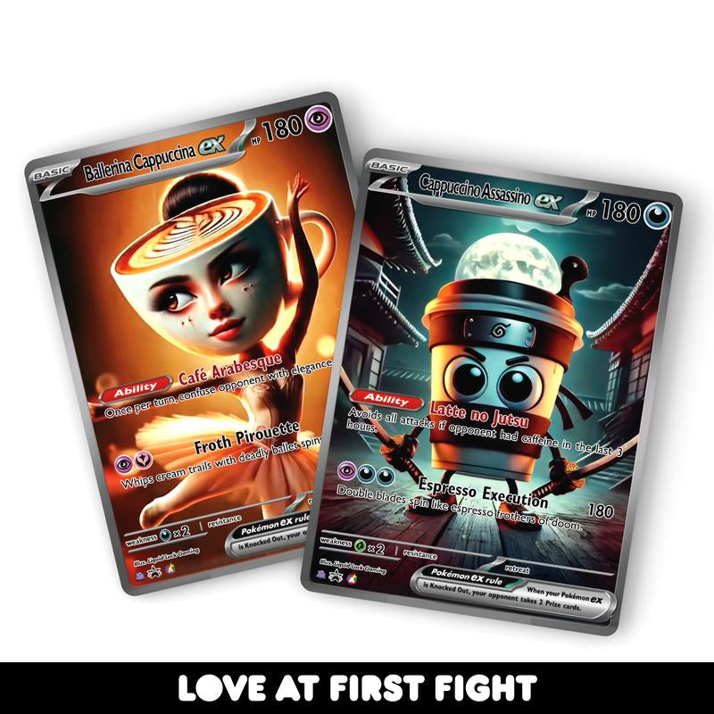 Italian Brainrot Pokemon - Custom Holographic Fan-Art Cards - Hilarious Affordable Gift for Meme & Pokemon Fans