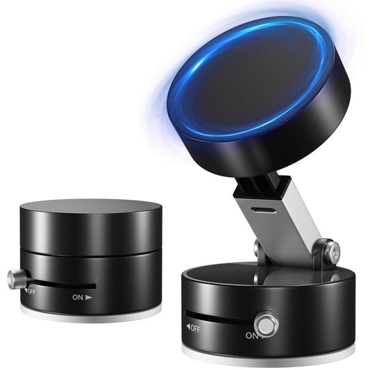 Vacuum Magnetic Phone Holder Stand – Foldable & Retractable Mount with Strong Magnetic Suction, Portable Phone Stand for Car, Mirror, Gym & Multi-Scene Use | Bubble-Free, Spotless Screen Design