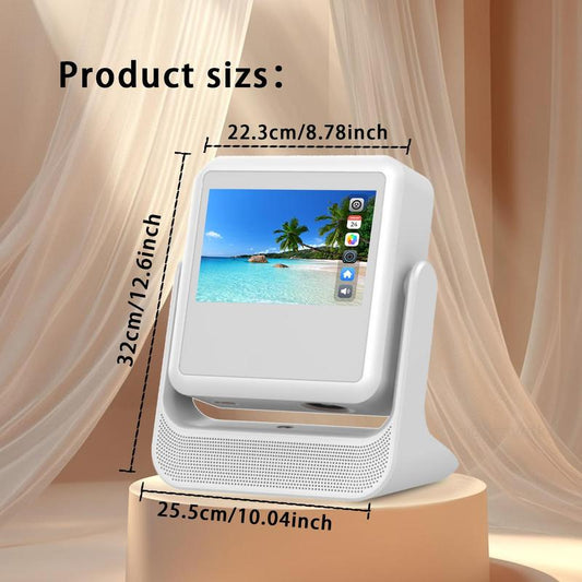 [US Warehouse] Aepuosem A2Pro 4K UHD Projector, 8-Inch Touch Tablet, Native 1080P, Auto Focus and Obstacle Avoidance, HIFI Speaker, Android 12, Wifi 6, Bluetooth Connection, 180° Rotation, Comes with Remote Control, Suitable for Games, Movies and Gifts.