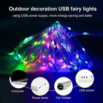 RGB Phantom LED Light - Intelligent Point-Controlled Voice-App, Waterproof, Sun Resistance, Ideal for Indoors & Outdoors, Music Sync LED Strip, Mother'S Day Gift