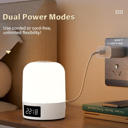 Rechargeable Portable Baby Night Light， Remote Control Dimmable -3 Colors&Brightness Adjustable - USB Rechargeable Touch Lamp for Breastfeeding, Kids & Adults, Dimmable Warm LED Bedside Sleep Aid, Eye-Friendly Nursery Light
