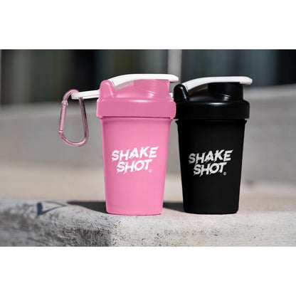 Shake Shot Variety Packs 4 Oz Mini Pre-Workout & Supplement Bottle with Clip & Shaker Ball