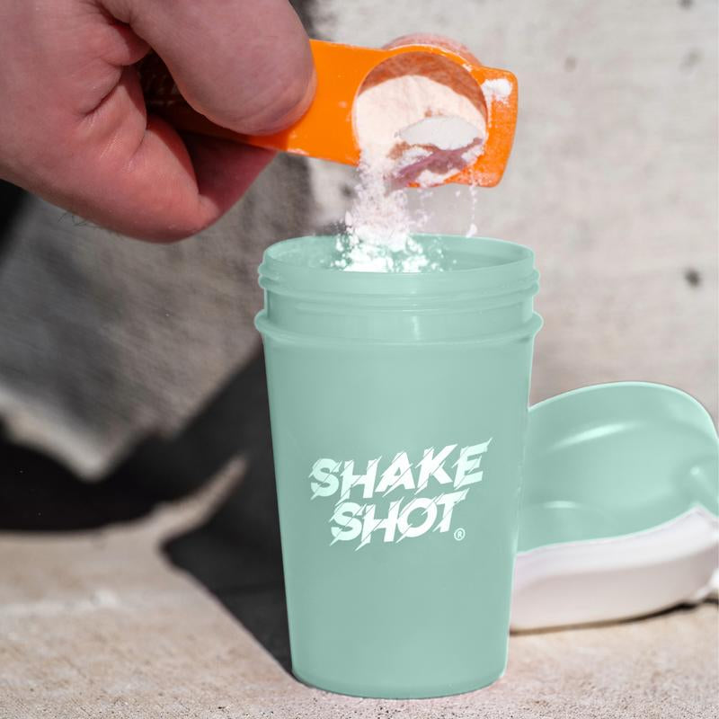 Shake Shot Variety Packs 4 Oz Mini Pre-Workout & Supplement Bottle with Clip & Shaker Ball