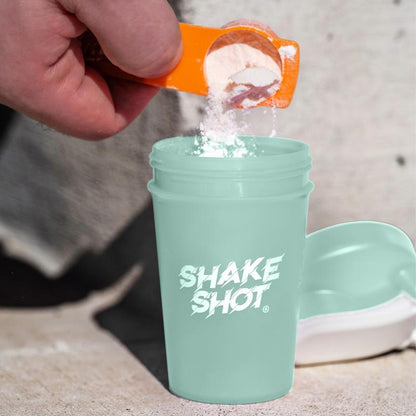 Shake Shot Variety Packs 4 Oz Mini Pre-Workout & Supplement Bottle with Clip & Shaker Ball