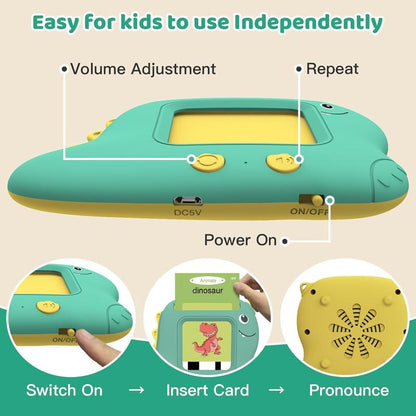 Talking Flash Cards with 224 Sight Wordsmontessori Toys, Speech Therapy, Autismsensory Toys, Educational Language Learning Toy Animal