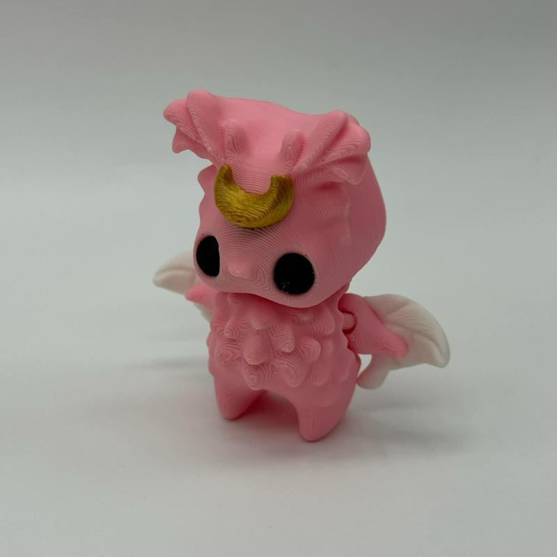 Pixie Buddies 3D Printed Collectable Figure Spring Fairies Moth Cherry Blossom - White & Pink Designs with Floral Accents
