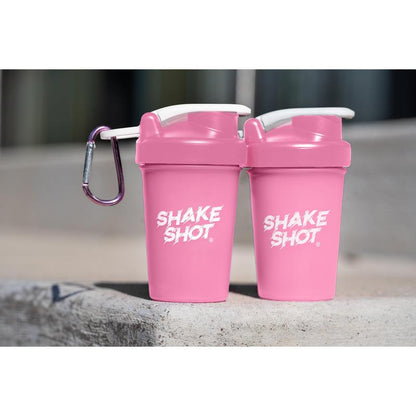 Shake Shot Variety Packs 4 Oz Mini Pre-Workout & Supplement Bottle with Clip & Shaker Ball