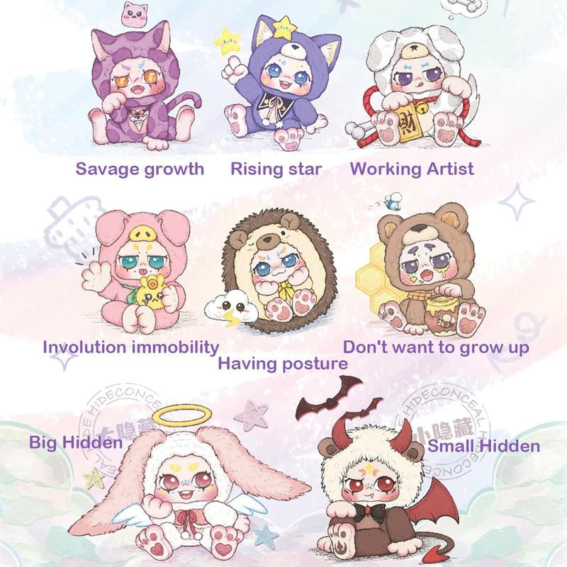 CALEMBOU Doll Blind Box, KIMMON Answer Series Plush Doll Mysterious Toys, Anime Plushes Soft Stuffed Toys Birthday Gifts for Girl