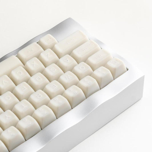 ULTRAEQUIP White Jade Keycaps 160 Keys Double Shot PBT Keycaps RSA Profile Translucent Shine through Keycaps Custom Keycap Set with Split/ 7U Spacebar for Alice/ 61/64/68/84/87/100/104/108 Mechanical Keyboard