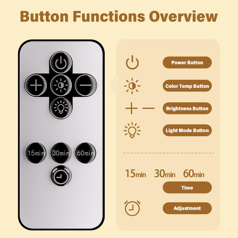 Rechargeable Portable Baby Night Light， Remote Control Dimmable -3 Colors&Brightness Adjustable - USB Rechargeable Touch Lamp for Breastfeeding, Kids & Adults, Dimmable Warm LED Bedside Sleep Aid, Eye-Friendly Nursery Light