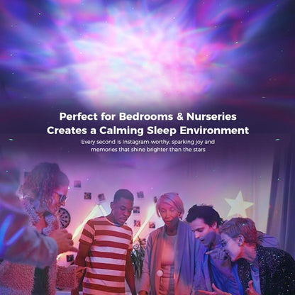 Galaxy Star Projector – Night Light with Remote, 8 Lighting Modes, Perfect for Bedroom & Kids' Room Decor